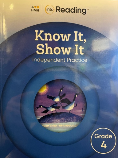 [9780358192091] INTO READING KNOW IT SHOW IT GRADE 4