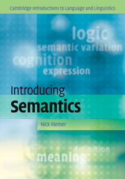 [9780521851923] INTRODUCING SEMANTICS - HARDBACK