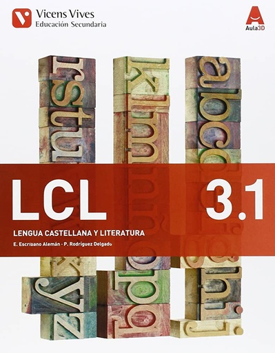 [9788468230429] LCL 3 LENGUA CASTELLANA Y LITERATURA LIBRO 1, 2 Y 3 (AULA 3D)