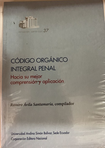 [9789978848869] CÓDIGO ORGÁNICO INTEGRAL PENAL