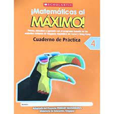 [9789814629423] MATEMATICAS AL MAXIMO 4 CUADERNO DE PRACTICA