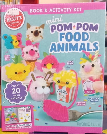 [9781338829570] MINI POM-POM FOOD ANIMALS