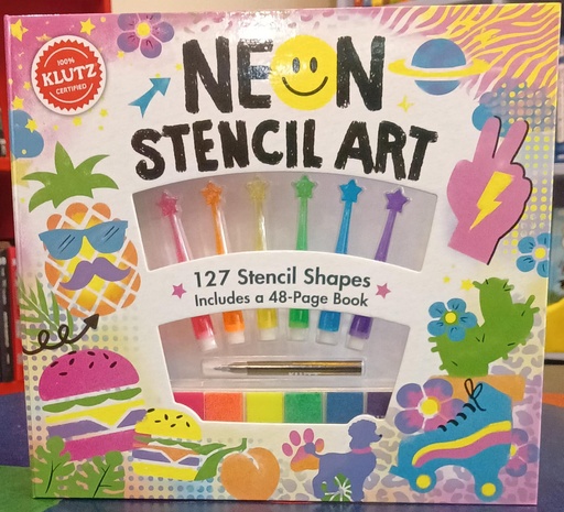 [9781338825237] NEON STENCIL ART