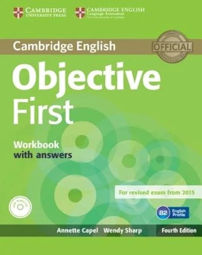 [9781107628458] OBJECTIVE FIRST WORKBOOK WITH ANSWERS WITH AUDIO CD