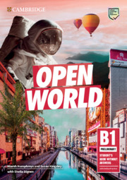 [9781108565325] OPEN WORLD PRELIMINARY. STUDENT S BOOK WITHOUT ANSWERS WITH ONLINE PRACTICE