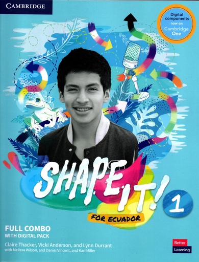 [9781009064743] SHAPE IT FOR ECUADOR LEVEL 1 FULL COMBO STUDENTS BOOK AND WORKBOOK WITH DIGITAL PACK