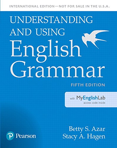 [9780134275260] UNDERSTANDING AND USING ENGLISH GRAMMAR, STUDENTS BOOK WITH MYENGLISHLAB - INTERNATIONAL EDITION, 5/E
