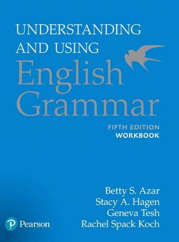 [9780134275444] UNDERSTANDING AND USING ENGLISH GRAMMAR, WORKBOOK, 5/E