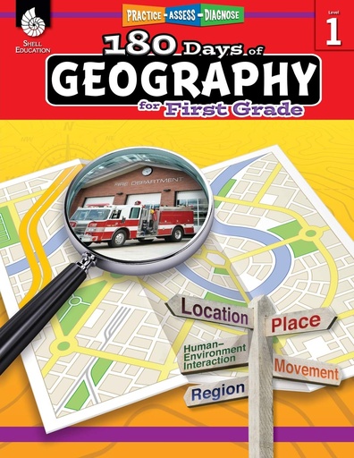 [9781425833022] 180 DAYS OF GEOGRAPHY FOR FIRST GRADE LV 1