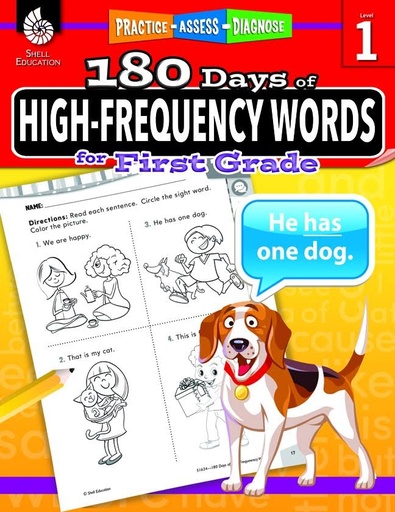 [9781425816346] 180 DAYS OF HIGH-FREQUENCY WORDS FOR FIRST GRADE