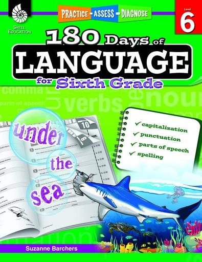 [9781425811716] 180 DAYS OF LANGUAGE FOR SIXTH GRADE