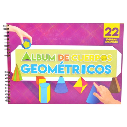 [7862102580889] ALBUM DE CUERPOS GEOMETRICOS 22 FIGURAS