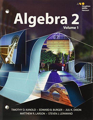 [9780544385894] ALGEBRA 2  VOLUME 1