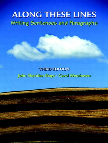 [9780205708673] ALONG THESE LINES WRITING SETENCES AND PARAGRAPHS