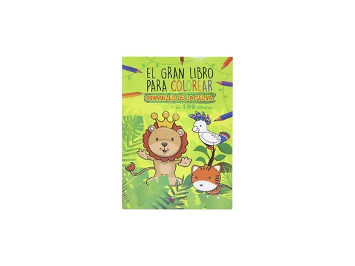 [9789978368800] GRAN LIBRO COLOREAR, ANIMALES DE LA SELVA