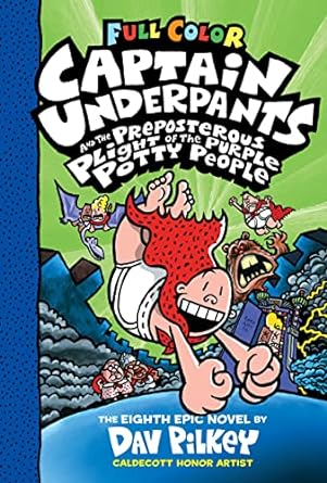 [9781338864380] CAPTAIN UNDERPANTS AND THE PREPOSTEROUS PLIGHT OF THE PURPLE