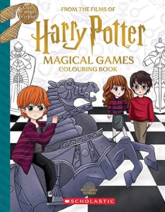 [9781338890600] MAGICAL GAMES COLORING BOOK