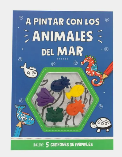 [9789874554956] ANIMALES DEL MAR C/CRAYONES