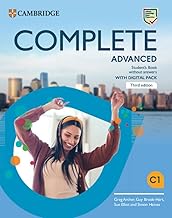 [9781009162333] COMPLETE ADVANCED STUDENT'S BOOK WITHOUT ANSWERS WITH DIGITAL PACK 3RD EDITION