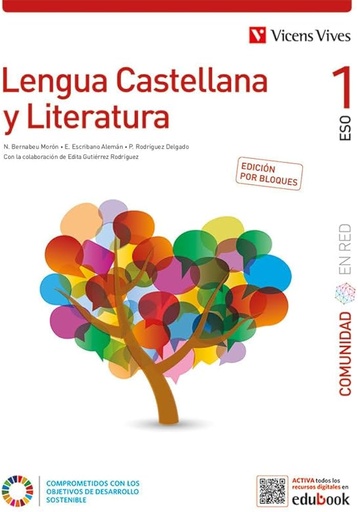 [9788468284491] LENGUA CASTELLANA Y LITERATURA 1º ESO BLOQUES COMUNIDAD EN RED