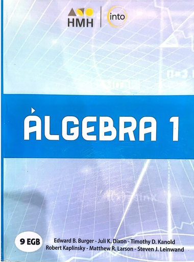 [186422] ALGEBRA 1 IMPRESO EN ECUADOR (9NO DE BÁSICA)