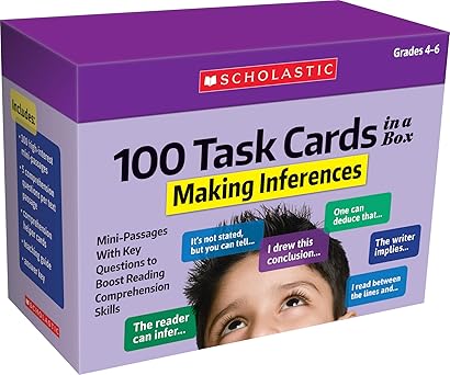 [9781338748376] 100 TASK CARDS IN A BOX: MAKING INFERENCES